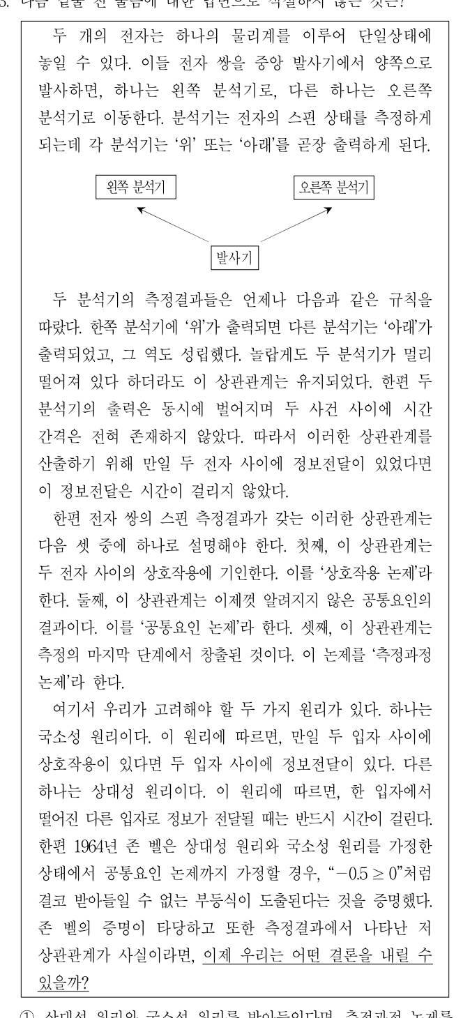 2013년 외교관후보자 선발시험 언어논리영역 13번 공식 문제지 도표 또는 그림