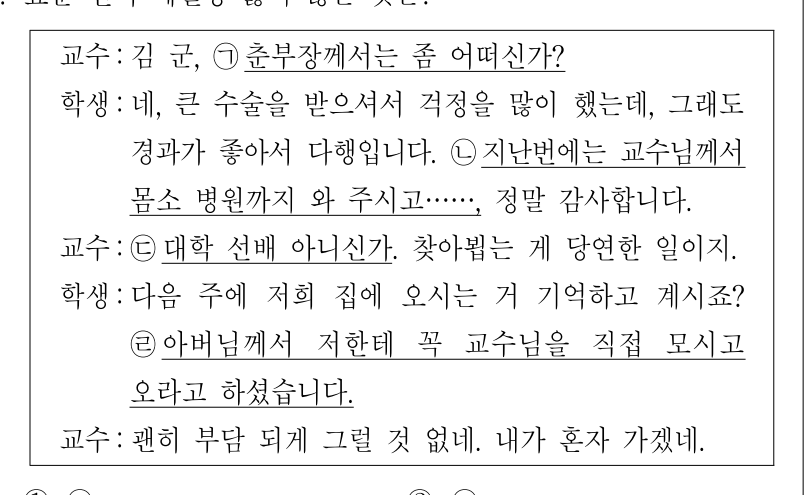 2012년 제2회 지방직공무원 시험(7급) 국어(지방9급) 20번 공식 문제지 도표 또는 그림