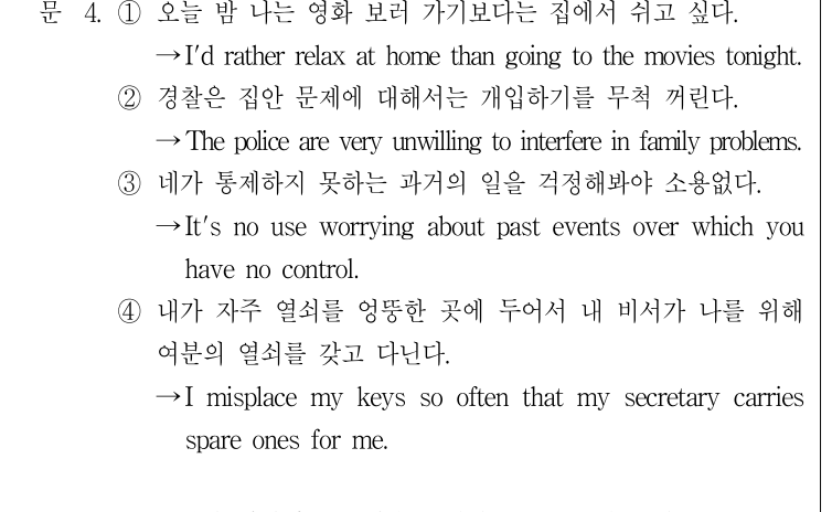 2016년 제1회 지방직공무원 시험 영어(지방9급) 4번 공식 문제지 도표 또는 그림