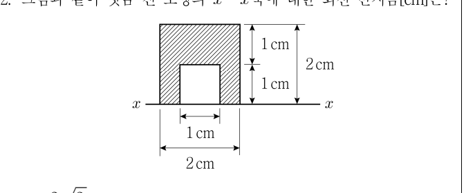 2020년 제1회 지방직공무원 시험 응용역학개론(지방9급) 2번 공식 문제지 도표 또는 그림